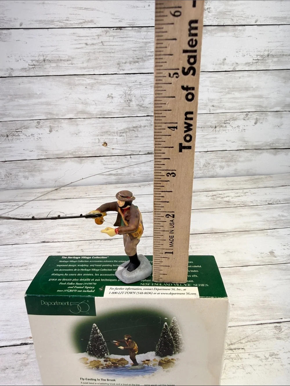 Dept 56 New England Village Fly-Casting In The Brook #56633